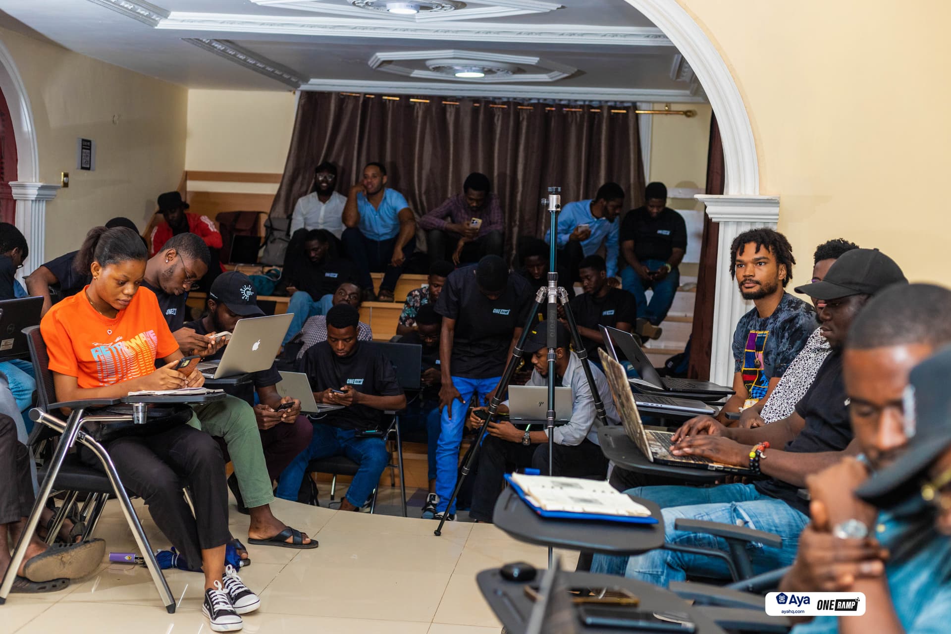 A section of builders at the Mandela Hall for the ZK Workshop